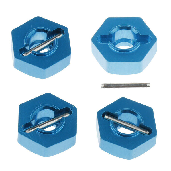 Blue Wheel Hex 12mm Drive Nut with Pins for RC WLtoys A949 A959 A969 A979 1:18
