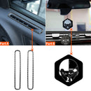1pair Car Stickers Door Window Vent Panel Removable for Dodge Charger 2011