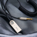 Baseus USB Bluetooth Audio Music Cable for Car AUX Receiver Speaker (Black)