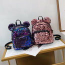 Portable Women Sequins Backpack Girls Mini School Bags For Teenage Girls Ba