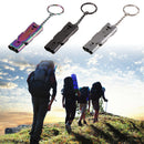 150db Pocket Stainless Steel Outdoor Double Tube High Decibel Survival Whistle