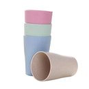 4pcs Durable Wheat Straw Cups Toothbrush Cup for Water Coffee Milk Juice Tea