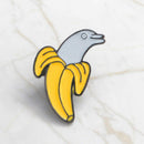 Cute Enamel Banana Dolphin Brooch Pin Shirt Collar Pin Breastpin Jewelry Gift LJ
