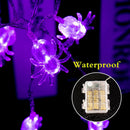 6pcs Battery Powered Lamp DIY 6m 40 LED String Light Halloween Decor