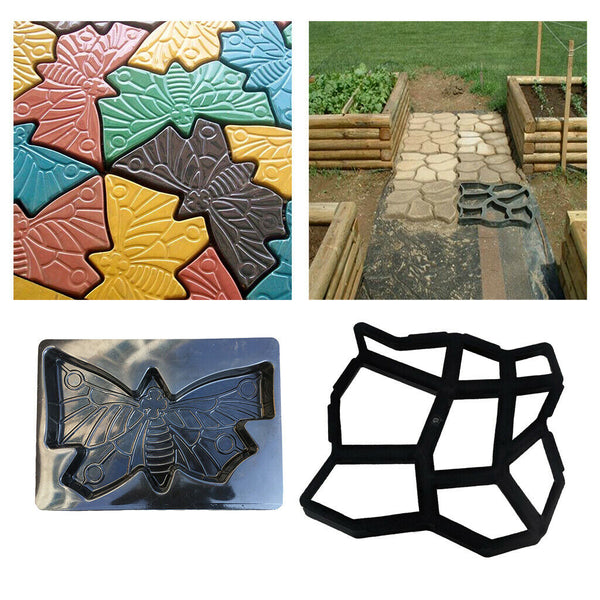2x DIY Garden Decorative Stepping Mold Paving Pavement Driveway Brick Mould
