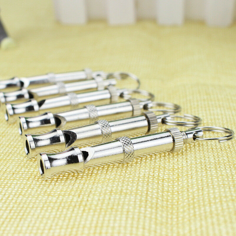 Dog Puppy Pet Whistle Ultrasonic Adjustable Sound Key Chain Training