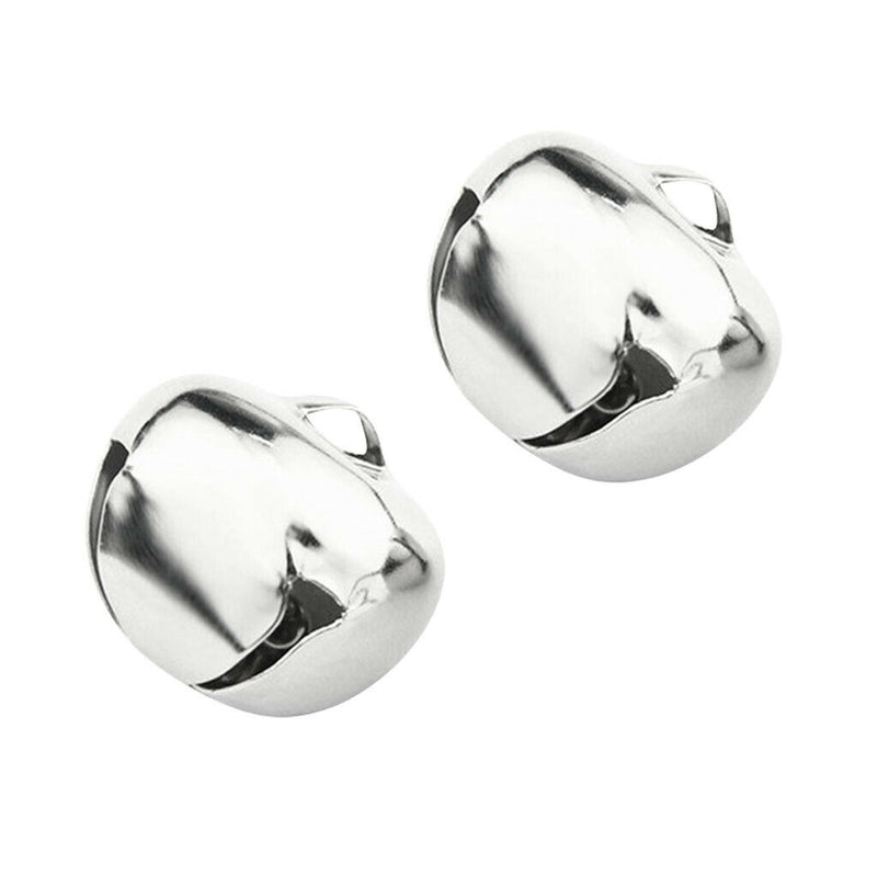 2x Large 1" Stainless Steel Jingle Bells Pet Dog Cat