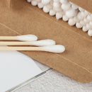 100pcs Double Head Bamboo Cotton Swab Makeup Buds Wood Sticks Nose Ears Cleani%!