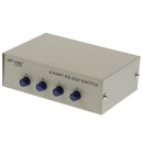 4Ports Manual Parallel DB9 Serial RS-232 Data Sharing Switch 4-in-1-out