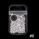 Lulaa 12 Colors/Set Chameleon Color Nail Sequins Rhombus Colorful Glitter F