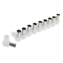 Right Angle 10x RF Female+10x RF Male Plug Coaxial Adapter For TV Aerial