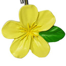 Yellow Flower Shaped Rust Resistant Decorative Shower Curtain Hooks 12- Pac