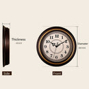 1X(12-Inch Silent Non-Ticking Round Wall Clocks, Wall Clocks Decorative Vin