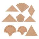 54 Pieces Assorted Acrylic Quilting Templates for DIY Quilter Patchwork Sewing