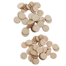 55 pcs 40/50mm Wooden Piece Round Wooden Piece Creative Decor for Xmas Party