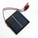 1W 5.5V Solar Cell Epoxy Polycrystalline Solar Panel+Clip For Charging 3.7V S5I6