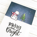 DIY Color Bear Album Embossing Clear Silicone Stamp Seal for Christmas (B) A
