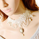 Crystal Lace Collar Pendant Chain Statement Bib Necklace Jewelry Wedding