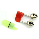 1pcs Night Fishing Rod Tip Blue Light Twin Bells Ring Fish Bait Alarm