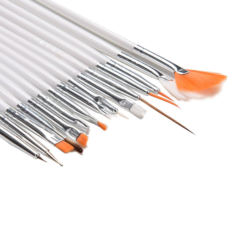15X Nail Art UV Gel Design Brush Set Painting Pen Manicure Tips Tools Fash j Gw