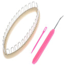 3 IN 1 Sock Knitting Weaving Loom Craft Crochet Kit Hat Sleeve Weaver Needle Set
