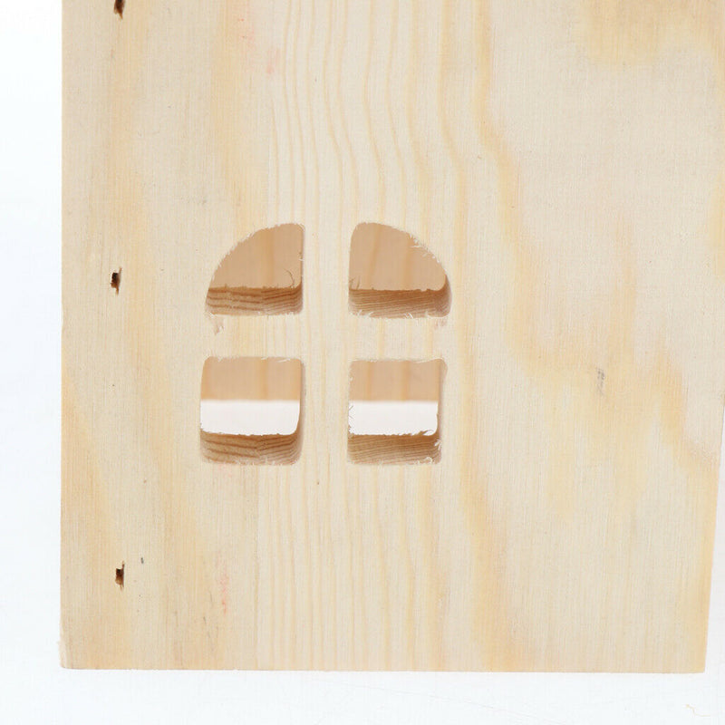 Hamster Hideout House, Gerbil Villa Wooden Living Hut Cabin Play Toys