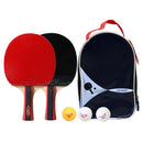 Leijiaer Ping Pong Paddle Set (2-Player Bundle), Pro Premium Rackets, 3 Bal