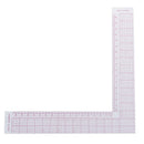 Tailor Drawing Craft Tool L-shape Ruler Sewing Square Curve Ruler Plastic Ga ME