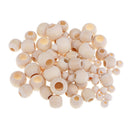 220x Lots Wooden Beads Large Holes For Jewelry Making Crafts