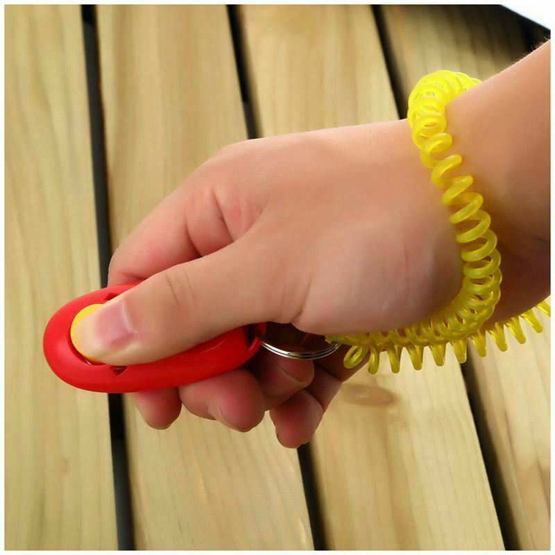 7 Pack Pet Training Clicker with Wrist Strap, Dog Training Clicker Set Z7D2