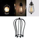 Industrial Basket Cage, Matt Black Ceiling Pendant Light Shade , Easy to