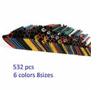 532pcs Ratio 2: 1 Insulation Protection Flame Retardant Heat Shrink Tube Wi R8M9