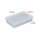 2Pcs Transparent Game Playing Cards Container Poker Storage Box Case Set Plastic