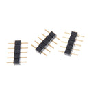 10pcs 5PIN RGBW Connector Adapter pin needle male type double For  LED Strip BX