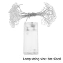 40 LED Snowflake String Light Garland Christmas Lamp Party Decor (4m) A