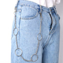 65cm Long Keyring Chain Hipster Pant Jean Wallet Belt Ring Clip Punk Hip HopFT