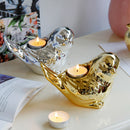 Birds Candle Holders - 6'' High, Great for Pillar Candles, Decorative for