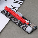 PCI 1X to 16X Extender Riser Card 4Pin 6Pin 15Pin Power Wire for BTC Miner