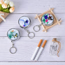 Creative Round Cigarette Keychain Portable Stainless Steel Pocket Ashtray M&O