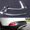 Chrome Rear Fog Light Eyebrow Cover Trim Garnish Fit For Renault Kadjar 2015-18