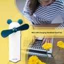 Cartoon Mouse Portable Mini USB Fan Rechargeable Handheld Small Fan (1pc) A