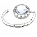 Alloy Rhinestone Crystal Hooks White