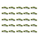 25 Pack Plastic N Scale 1:150 Flower Beds Miniatures Set for Street Railway