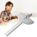 180 degree Protractor Angle Finder Arm Measuring Ruler Stainless Tool Steel