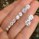 12Pairs Women Crystal Zircon Stainless Steel Earrings Gift Ear Jewelry Sets W9U5