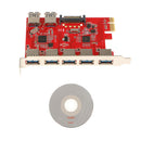 Desktop Controller PCI-E To USB 3.0 7Port PCI Express Expansion Card Adapter