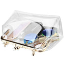 Clear Purse Crossbody Messenger Shoulder Bag For Women Chain Strap(Transpar