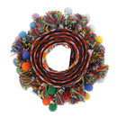 2pcs 1 Yd Fashion Pompom Beads Fringe Tassel Braid Jacquard Ribbons 55/60mm