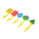 Sponge Brushes Handle Paint Brushes Tools Children DIY Art   Z