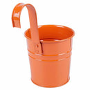 Flower Pot, Hanging Flower Pots, Garden Pot Balcony Planters Metal Bucket F